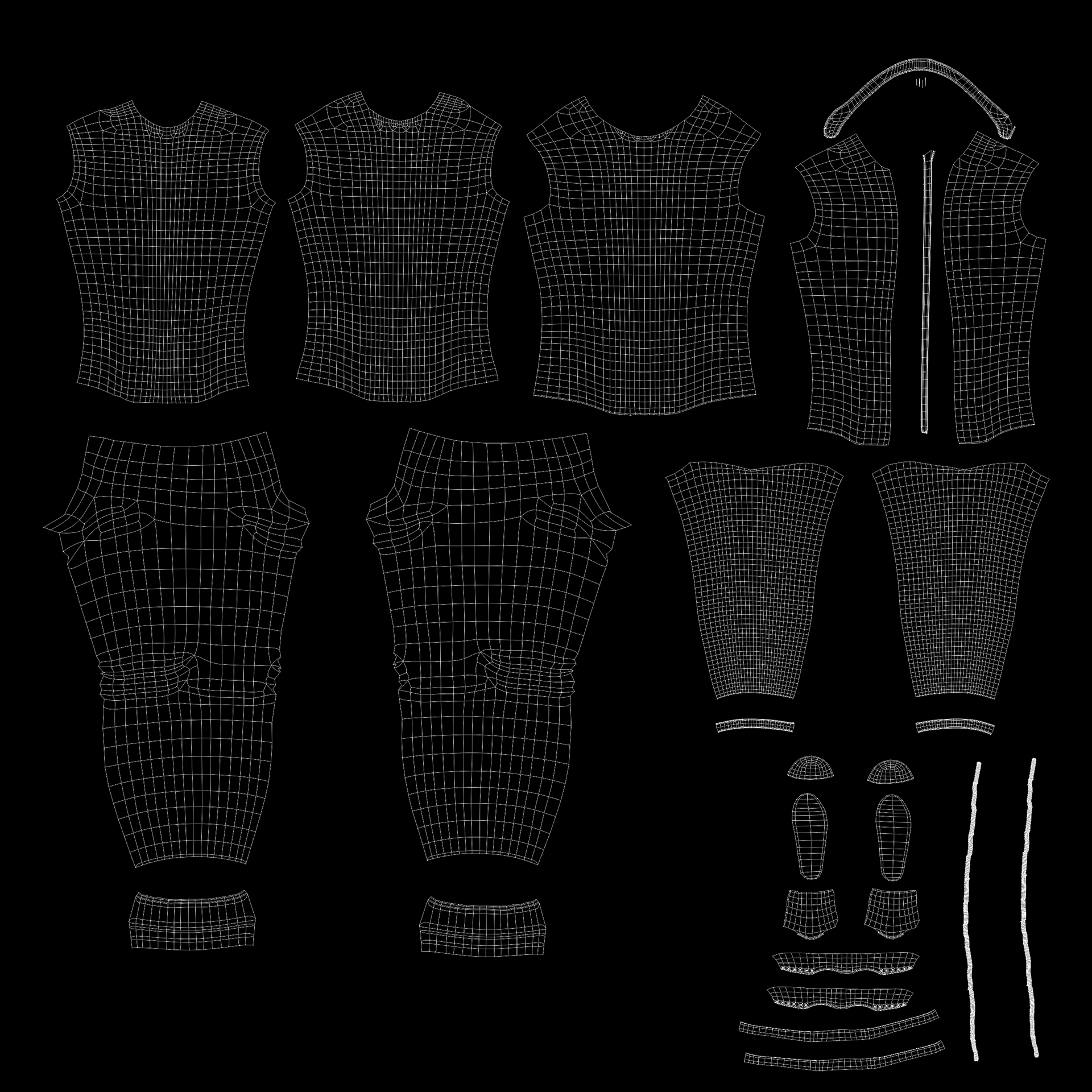 3D Character clothes UV Mapping