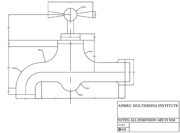 Mechanical Tap Drawing